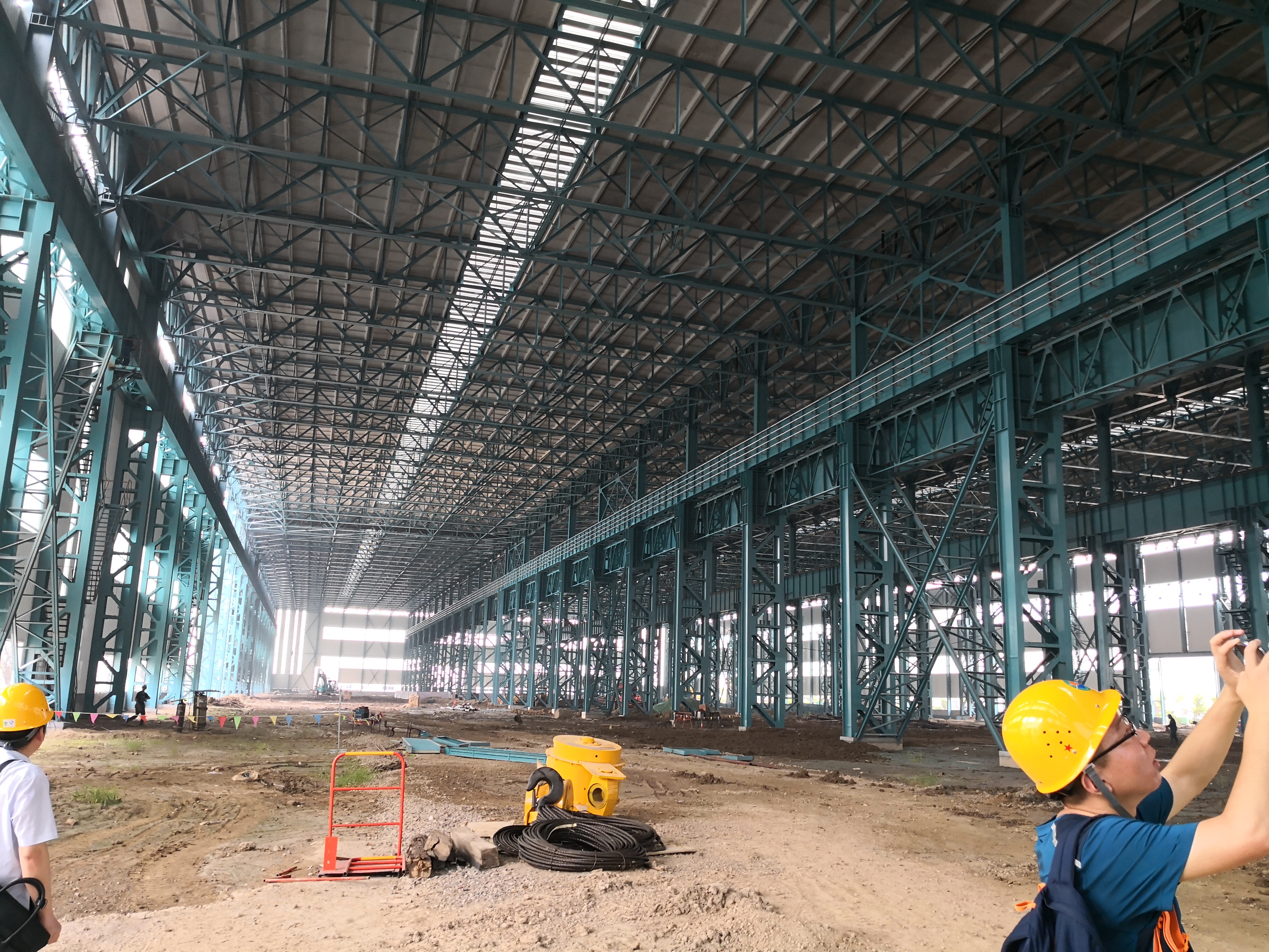 石横特钢重型钢结构车间实景图